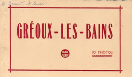 (25/03/24) 04-CPA GREOUX LES BAINS - CARNET COMPLET DE 10 CARTES - Gréoux-les-Bains