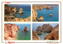 Portugal - Algarve - Lagos - Multivues - Cote Rocheuse - Rochers - CPM - Carte Neuve - Voir Scans Recto-Verso - Faro