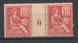 FRANCE - 1900 - N°YT. 116 - Type Mouchon 10c Rouge - Paire Millésimée - Neuf Luxe ** / MNH - Millesimes