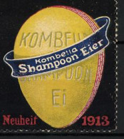 Reklamemarke Kombella Shampoon Eier, Neuheit 1913  - Erinnophilie