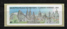 LISA 0,46 € - Salon Philatélique De Printemps - Clermont-Ferrand - 2004 - 1999-2009 Illustrated Franking Labels