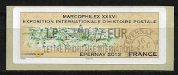 LISA 0,77 € Marcophilex - Exposition D'histoire Postale - Epernay 2012 - 2010-... Illustrated Franking Labels