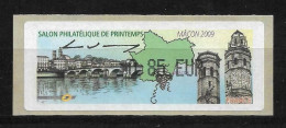 LISA 0,85 € - Salon Philatélique De Printemps - Mâcon 2009 - 2010-... Illustrated Franking Labels