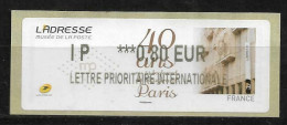 LISA IP 0,80 € - 40 Ans Au Boulevard De Vaugirard à Paris - Musée De La Poste - 2010-... Illustrated Franking Labels