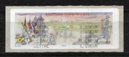 LISA Reçu Sans Valeur - Salon Planète Timbre - Paris 2014 - 2010-... Illustrated Franking Labels