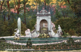 COBURG - HERZOG ALFRED BRUNNEN - CARTOLINA FP SPEDITA NEL 1910 - Coburg