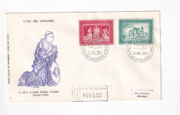 E5991) CITTA Del VATICANO - V Cent Card. Nicola CUSANO - Niccolo Criffts - FDC - Einschreiben Raccomandata - 1964 - FDC