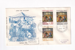 E5991) CITTA Del VATICANO - NATALE 1964 - FDC - Einschreiben Raccomandata - 1964 - FDC