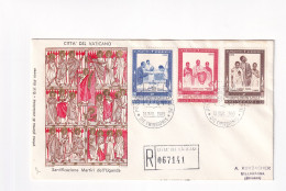 E5993) CITTA Del VATICANO - Santificazione MARTIRI Dell` UGANDA   - FDC - Einschreiben Raccomandata - 1965 - FDC