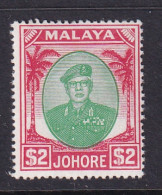 Malaya - Johore: 1949/55   Sultan Ibrahim    SG146    $2     MH - Johore