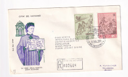 E5995) CITTA Del VATICANO - VII CENT. DELLA NASCITA DANTE ALIGHIERI - FDC - Einschreiben Raccomandata - 1965 - FDC