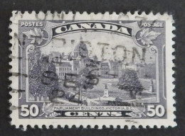 CANADA YT 188 OBLITÉRÉ "LE PARLEMENT A VICTORIA" ANNÉE 1935 - Oblitérés