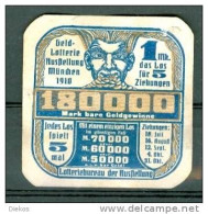 Werbemarke Cinderella Poster Stamp Lotterie München 1910 #640 - Erinnophilie