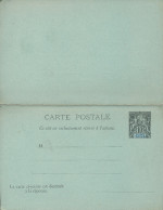 Guinee Francaise - Entier Postal - Carte Postale Avec Reponse    2 Scans - Brieven En Documenten