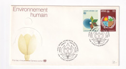 E5999) UNO - Environement Humain 1982 - Vereinte Nationen ERSTTAG UN POSTVERWALTUNG WIEN Unsere UMWELT - Cartas & Documentos
