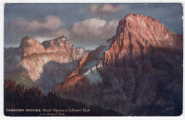 MOUNT STEPHEN And Cathedral Peak From Burgess Pass - Tuck Oilette 2519 - Sonstige & Ohne Zuordnung