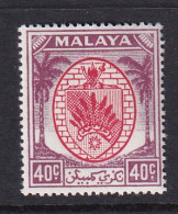 Negri Sembilan: 1949/55   Arms     SG58    40c   MH - Negri Sembilan