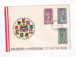 E6002) Österreich ERSTTAG 1.2.1969 - ARLBERG - KANDAHAR ST. ANTON 1969 - FDC