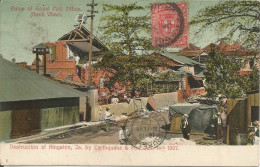 JAMAICA - DESTRUCTION OF KINGSTON, BY EARTHQUAKE AND FIRE JAN 14TH 1907 - RUINS OF ROYAL MAIL OFFICE - 1909 - Jamaïque