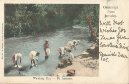 JAMAICA - WASHING DAY - PT ANTONIO - PUB. DUPERLY - 1905 - Jamaica