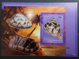 Coquillages Shells // Bloc Neuve ** MNH ; Nevis BF 308 (2011) Cote 7 € - Conchas