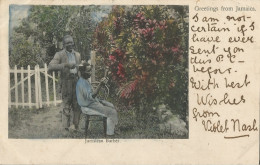 JAMAICA - JAMAICAN BARBER - GREETINGS FROM JAMAICA  - 1910 - Amerika