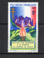 POLYNESIE  PA  N°  46   NEUF SANS CHARNIERE COTE  10.20€    GENERAL DE GAULLE MONUMENT - Nuevos