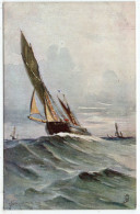 G.R. CORDINGLEY - Midst Sea And Sky - Tuck Aquarette 6268 - Tuck, Raphael