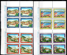 ITALIA REPUBBLICA ITALY REPUBLIC 1991 PROPAGANDA TURISTICA TOURISM SERIE SET QUARTINA ANGOLO DI FOGLIO BLOCK MNH - 1991-00: Ungebraucht