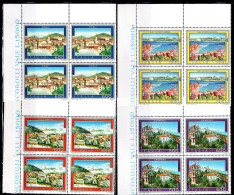 ITALIA REPUBBLICA ITALY REPUBLIC 1991 PROPAGANDA TURISTICA TOURISM SERIE SET QUARTINA ANGOLO DI FOGLIO BLOCK MNH - 1991-00: Nieuw/plakker