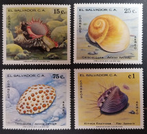 Coquillages Shells // Série Complète Neuve ** MNH ; Salvador PA 446/449 (1980) Cote 6.50 € - Muscheln