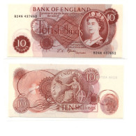 Great Britain 10 Shillings ND 1960-1970 P373c Ffode Sign - 10 Schilling