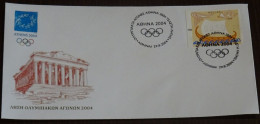 Greece 2004 Closing Ceremony Cancel Unofficial FDC VF - FDC