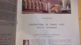 L'ILLUSTRATION :1937 : EXPOSITION PARIS 1937 : ALBUM HORS SERIE ARCHITECTURE  ANDRE MAIRE GREBER ERNEST DE GANAY - Sonstige & Ohne Zuordnung