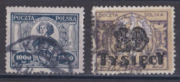 Pologne - République 1919  -  1939   Y & T N °  268   271   Oblitérés - Gebraucht