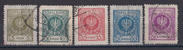 Pologne - République 1919  -  1939   Y & T N °  290   291   292   293   297   Oblitérés - Gebruikt