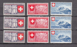 1939  N°  219 à 227      NEUFS **      COTE 55.00    CATALOGUE SBK - Nuovi