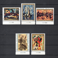 POLYNESIE  PA  N°  65 à 69   NEUFS SANS CHARNIERE COTE  127.00€   PEINTRE TABLEAUX ART - Unused Stamps