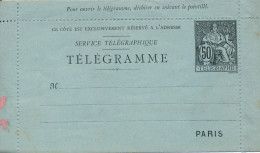 SERVICE TELEGRAPHIQEU    TELEGRAMME    2 SCANS - Telegraph And Telephone