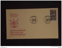 SWA Sud-Ouest Africain South West Africa 1980 90 Ans Windhoek Datumstempelkaart Carte Cachet Date-stamp Card - Namibia (1990- ...)