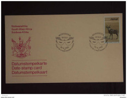 SWA Sud-Ouest Africain South West Africa 1982 Windhoek Wika Carnaval Masker Datumstempelkaart Carte Cachet Date-stamp - Carnavales