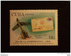 Cuba 1989 Transport Postal Par Fusées Pli 1935 Pays-Bas Brief Nederland Yv 2930 MNH ** - Ongebruikt