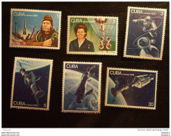 Cuba 1976 Gagarine Terechkova Léonov Apollo Soyouz Yv 1920-1925 MNH ** - Unused Stamps