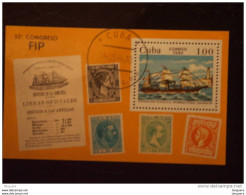 Cuba 1984 EXPO Espagna '84 Ancien Paquebot Des Lignes Espagne-Antilles Yv BF 81 O - Blocs-feuillets