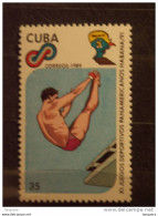 Cuba 1989 Jeux Sportifs Natation Plongeon Duiken Yv 2995  MNH ** - Ungebraucht
