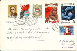 USSR (Latvia) Cover Sent To Germany 11-8-1986 With More Topical Stamps - Storia Postale