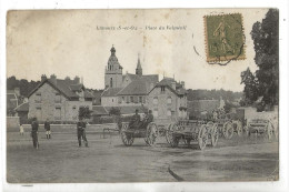 Limours (91) : Le Parc Des Attelages Militaires Place Du Valménil En 1917 (animé) ETAT PF. - Limours