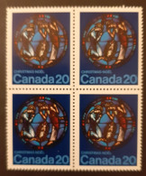 Canada 1976 MNH Sc #699**  4 X 20c Block, Christmas 1976 - Neufs