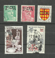 Réunion N°290, 294, 309, 315, 326 Cote 7€ - Used Stamps