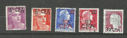 Réunion N°296, 299A, 337, 337A, 350 Cote 6.50€ - Usati